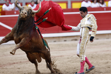Alejandro Talavante, Daniel Luque y Juan Ortega lidiaron con toros de la ganadería Domingo Hernández este jueves 11 de julio