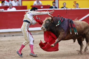 Alejandro Talavante, Daniel Luque y Juan Ortega lidiaron con toros de la ganadería Domingo Hernández este jueves 11 de julio