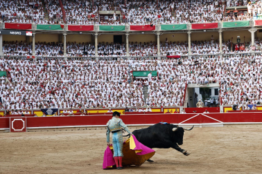 Alejandro Talavante, Daniel Luque y Juan Ortega lidiaron con toros de la ganadería Domingo Hernández este jueves 11 de julio