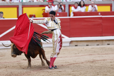 Alejandro Talavante, Daniel Luque y Juan Ortega lidiaron con toros de la ganadería Domingo Hernández este jueves 11 de julio