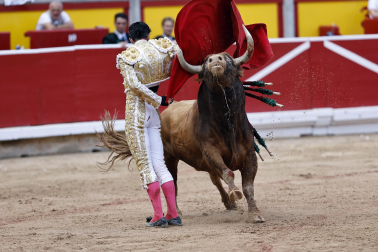Alejandro Talavante, Daniel Luque y Juan Ortega lidiaron con toros de la ganadería Domingo Hernández este jueves 11 de julio