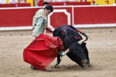 Alejandro Talavante, Daniel Luque y Juan Ortega lidiaron con toros de la ganadería Domingo Hernández este jueves 11 de julio