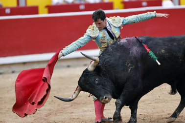 Alejandro Talavante, Daniel Luque y Juan Ortega lidiaron con toros de la ganadería Domingo Hernández este jueves 11 de julio