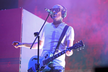 Foto del concierto de La Casa Azul en la Plaza del Castillo.