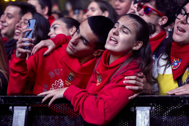 Concierto de Belén Aguilera en la Plaza del Castillo.