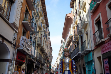 Salida de la Comparsa de Gigantes y Cabezudos este domingo 14 de julio.
