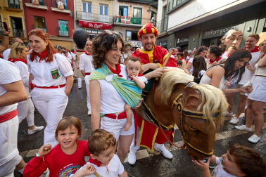 Salida de la Comparsa de Gigantes y Cabezudos este domingo 14 de julio.