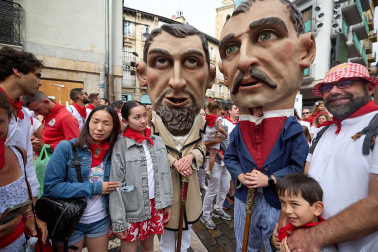Salida de la Comparsa de Gigantes y Cabezudos este domingo 14 de julio.