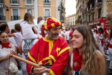 Salida de la Comparsa de Gigantes y Cabezudos este domingo 14 de julio.