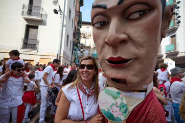 Salida de la Comparsa de Gigantes y Cabezudos este domingo 14 de julio.