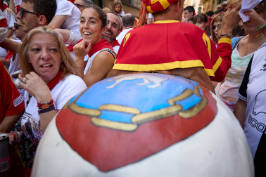 Salida de la Comparsa de Gigantes y Cabezudos este domingo 14 de julio.