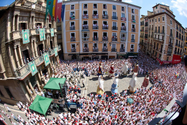 Salida de la Comparsa de Gigantes y Cabezudos este domingo 14 de julio.