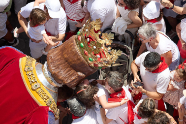 Salida de la Comparsa de Gigantes y Cabezudos este domingo 14 de julio.