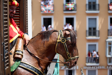 Salida de la Comparsa de Gigantes y Cabezudos este domingo 14 de julio.