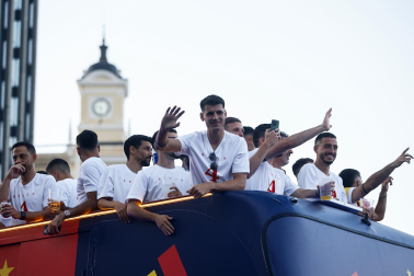 Celebración de la selección española tras la consecución de la Eurocopa 2024.