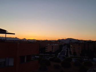 Atardecer en la Rochapea. /