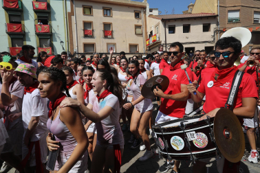Cohete de inicio de las fiestas de Funes 2024.