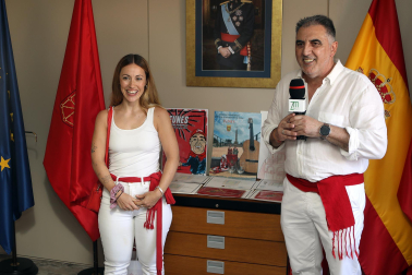 Cohete de inicio de las fiestas de Funes 2024.