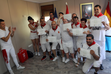 Cohete de inicio de las fiestas de Funes 2024.