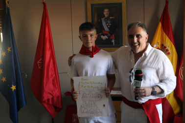 Cohete de inicio de las fiestas de Funes 2024.