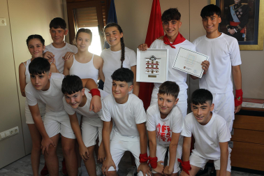 Cohete de inicio de las fiestas de Funes 2024.