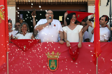 Cohete de inicio de las fiestas de Funes 2024.