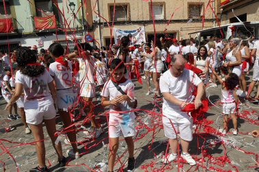Cohete de inicio de las fiestas de Funes 2024.
