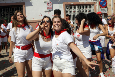 Cohete de inicio de las fiestas de Funes 2024.