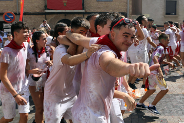 Cohete de inicio de las fiestas de Funes 2024.