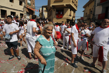 Cohete de inicio de las fiestas de Funes 2024.