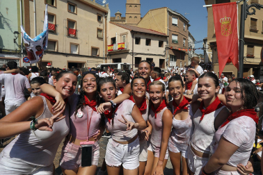 Cohete de inicio de las fiestas de Funes 2024.