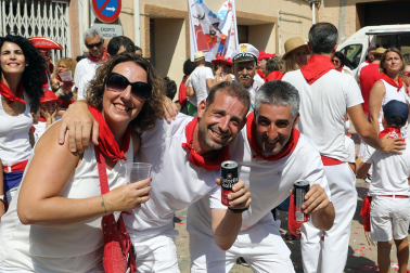 Cohete de inicio de las fiestas de Funes 2024.