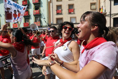 Cohete de inicio de las fiestas de Funes 2024.