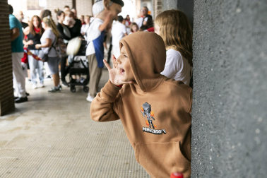 Fotos del cohete de fiestas de Burlada./