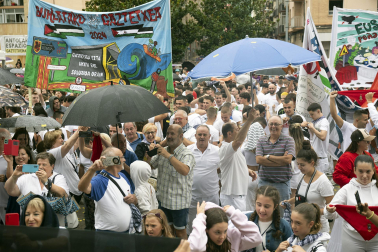 Fotos del cohete de fiestas de Burlada./