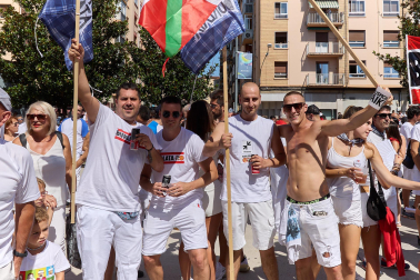 Fotos del cohete de fiestas de Burlada./