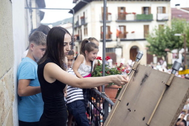 Inicio de fiestas en Lakuntza.