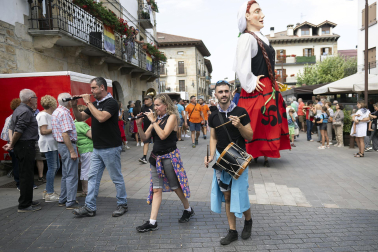 Inicio de fiestas en Lakuntza.