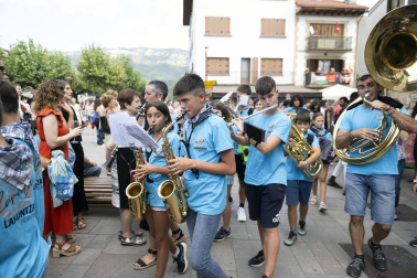 Inicio de fiestas en Lakuntza.