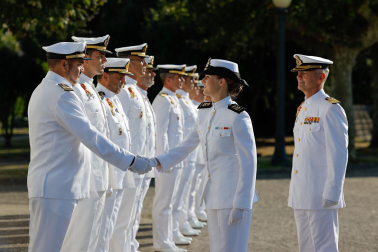 La princesa Leonor, en la Escuela Naval de Marín.