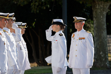 La princesa Leonor, en la Escuela Naval de Marín.