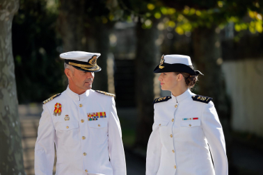 La princesa Leonor, en la Escuela Naval de Marín.