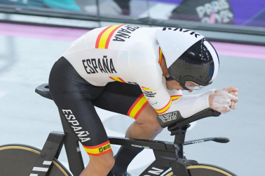 Eduardo Santas, durante la competición
