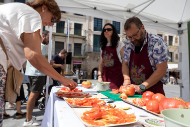 Fotos de la fiesta del tomate feo en Tudela.