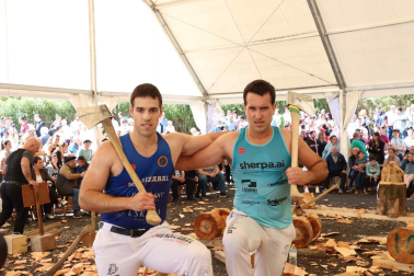 LOS GANADORES. Txikia y Larrañaga, los ganadores del desafío.