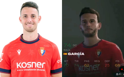 Fotos de los jugadores de Osasuna en EA Sport FC 25