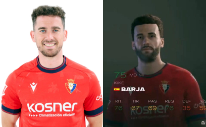 Fotos de los jugadores de Osasuna en EA Sport FC 25