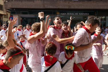 Fotos del cohete de inicio de fiestas de Corella