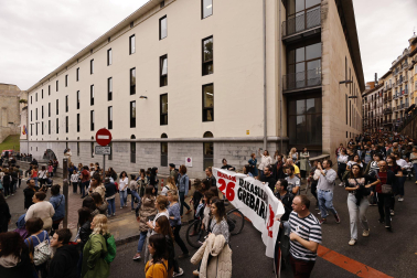 Fotos de la jornada de huelga en la educación pública en Navarra. |