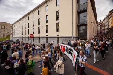 Fotos de la marcha de la educación pública en Navarra